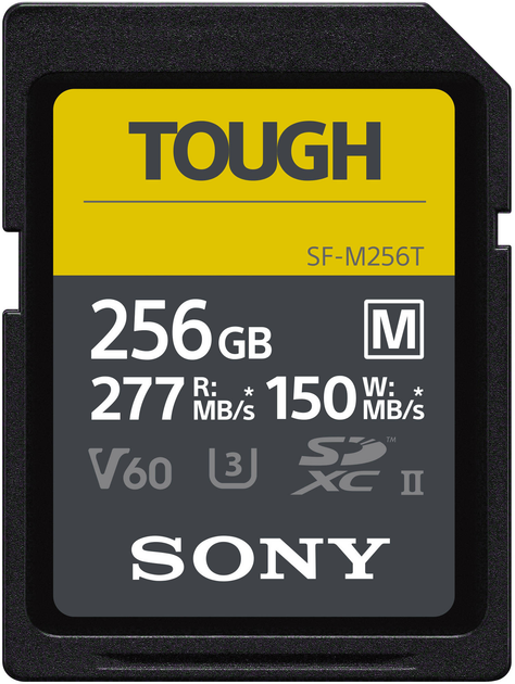 Карта памяти Sony SDXC 256GB C10 UHS-II U3 V60 R277/W150MB/s Tough ...
