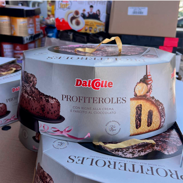 Профитроль Dal Colle Profiteroles в шоколадной глазури с шоколадным кремом 750г Италия - изображение 2