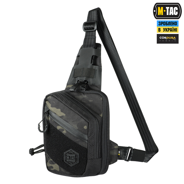 Сумка с липучкой Sling Pistol Multicam M-Tac Hex Elite Black/Black Bag - изображение 1