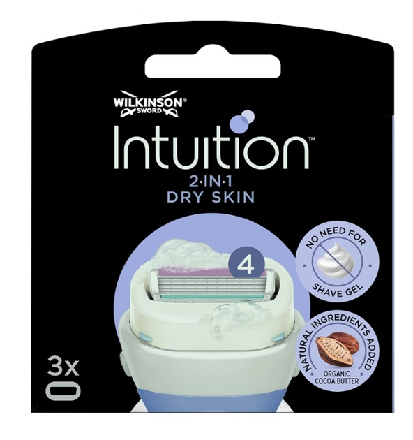 Змінні картриджі для бритви Wilkinson Sword Intuition Dry Skin 3 шт (4027800006830) - зображення 2