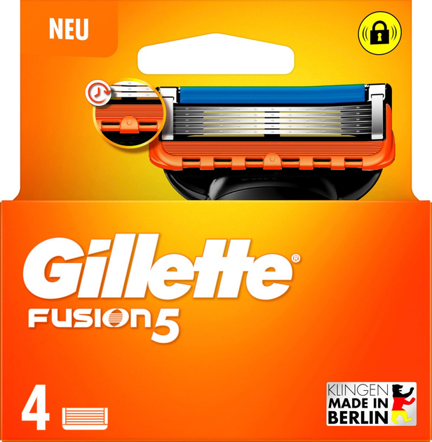 Wymienne wkłady do maszynki do golenia Gillette Fusion 5 4 szt (8001090418296) - obraz 2