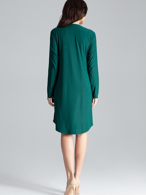 Плаття-сорочка міді літнє жіноче Lenitif L031 S Зелене (5902194365574) - зображення 2