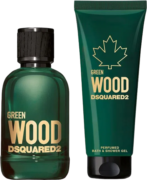 Zestaw Dsquared2 Green Wood Pour Homme Woda toaletowa męska 100 ml + Żel pod prysznic 150 ml (8011003862764) - obraz 2