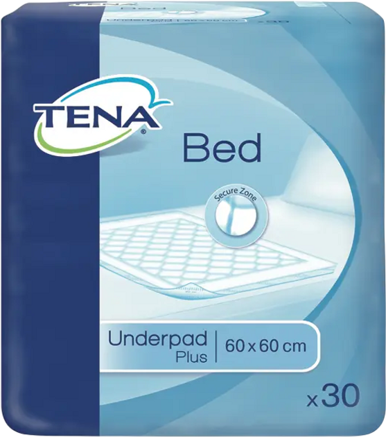 Пелюшка одноразова Tena Bed Plus 60 x 60 см 30 шт (7322540520811) - зображення 1