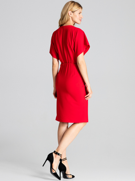 Sukienka midi letnia damska Figl M687 XL Czerwona (5902194375580) - obraz 2