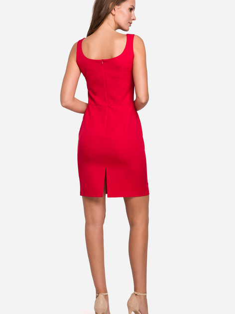 Плаття коротке літнє жіноче Makover K022 L Червоне (5903068460494) - зображення 2