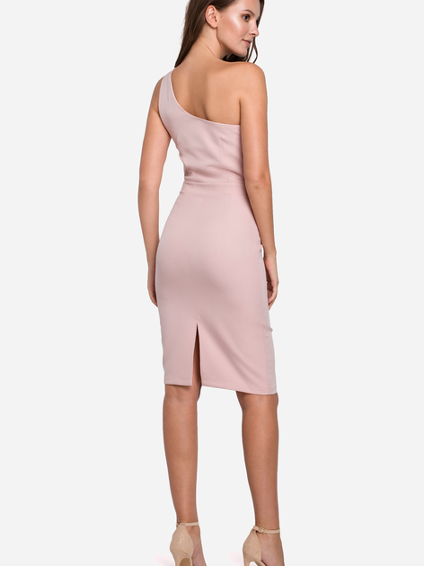 Плаття міді літнє жіноче Makover K003 XL Світло-рожеве (5903068457579) - зображення 2