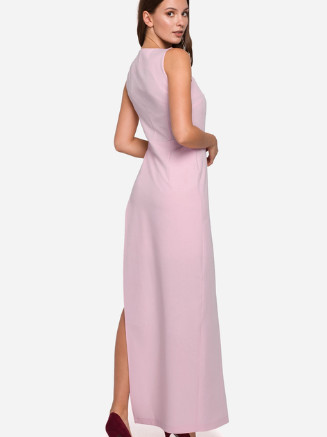 Плаття вечірнє літнє жіноче Makover K026 M Рожеве (5903068461200) - зображення 2
