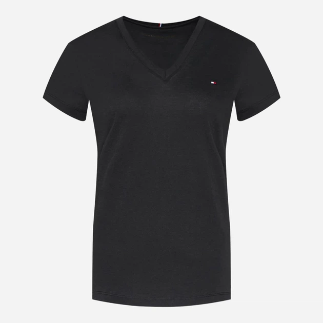 Футболка жіноча Tommy Hilfiger WW0WW24969-017 S Чорна (8719857916724) - зображення 5