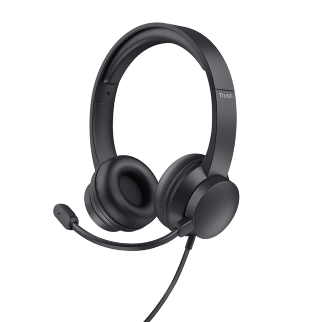 Наушники Trust Ayda USB PC headset проводные 1.8м Черный (25088) - изображение 2