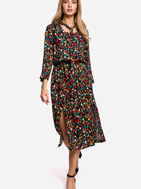 Плаття міді літнє жіноче Made Of Emotion M519 2XL Різнокольорове (5903068478628) - зображення 1