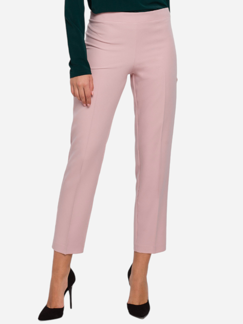 Spodnie damskie Makover K035 S Różowe (5903068462511) - obraz 1