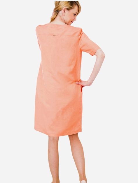 Плаття-футболка коротке літнє жіноче Look Made With Love 444 36-38 Оранжеве (5903999305536) - зображення 2