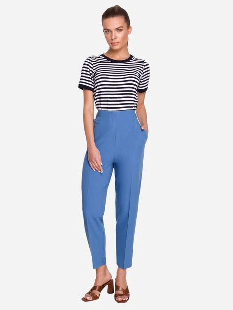 Штани жіночі Stylove S296 XXL Блакитні (5903887661324) - зображення 3