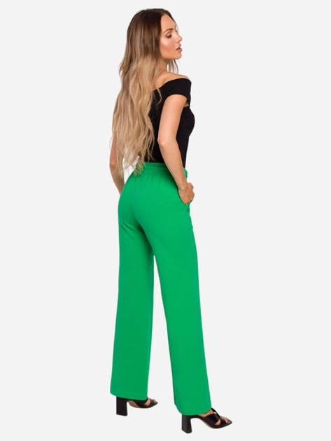 Спортивні штани жіночі Made Of Emotion M675 L Зелені (5903887665339) - зображення 2