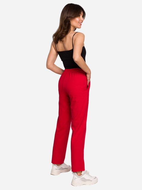 Spodnie sportowe damskie BeWear B228 XL Czerwone (5903887656504) - obraz 2