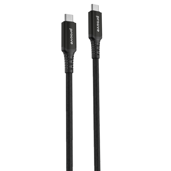 Кабель Proove Speed Line Type-C to Type С 240W USB 4.0 1m Black - Фото 1 Кабель Proove Speed Line Type-C to Type С 240W USB 4.0 1m Black - зображення 1
