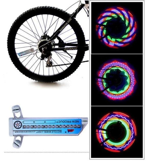 Подсветка колес велосипеда много вариантов и цветов