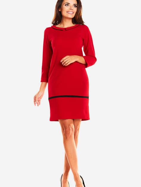 Sukienka ołówkowa damska Awama A238 M Czerwona (5902360524910) - obraz 1