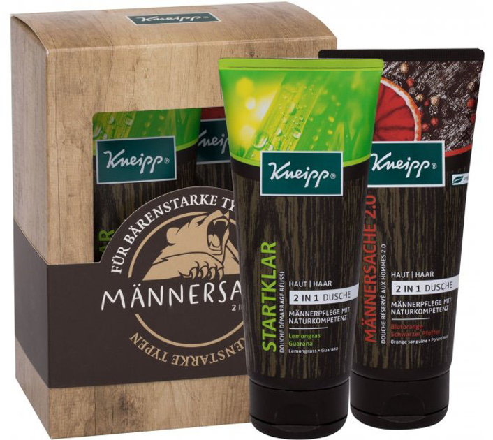 Zestaw Kneipp Gift Mannersache Żel pod prysznic Mannersache 200 ml + Żel pod prysznic Startklar 200 ml (4008233145402) - obraz 2