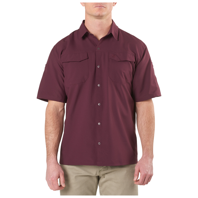 Рубашка тактическая с коротким рукавом 5.11 Freedom Flex Woven S/S XL Napa - изображение 1