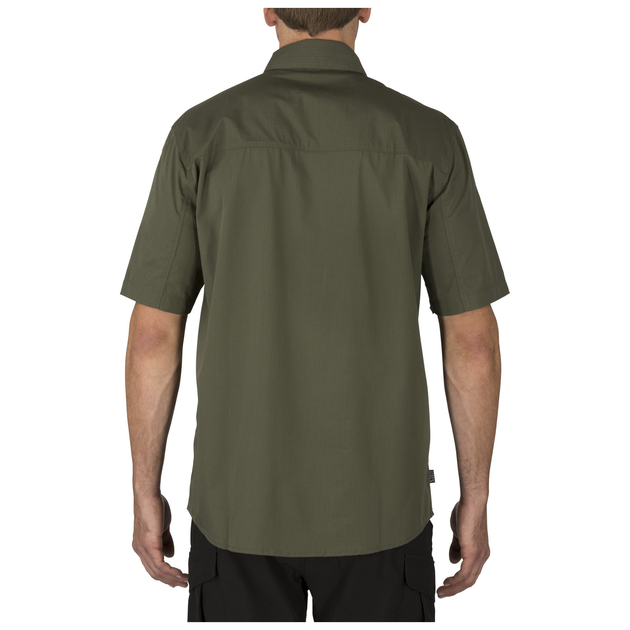 Рубашка тактическая с коротким рукавом 5.11 Stryke™ Shirt - Short Sleeve 2XL TDU Green - изображение 2