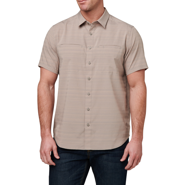 Рубашка тактическая 5.11 Tactical Ellis Short Sleeve Shirt L Titan Grey - изображение 1