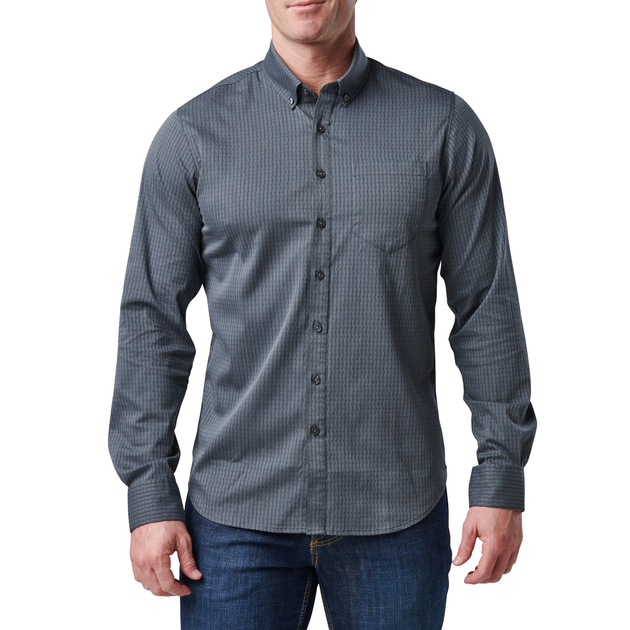 Рубашка тактическая 5.11 Tactical Alpha Flex Long Sleeve Shirt XL Turbulence Dby - изображение 1