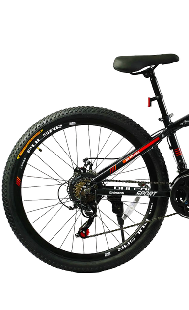 Велосипед спортивный Corso Pulsar 26" алюминиевая рама 13" черный красный PL-26707 - изображение 3