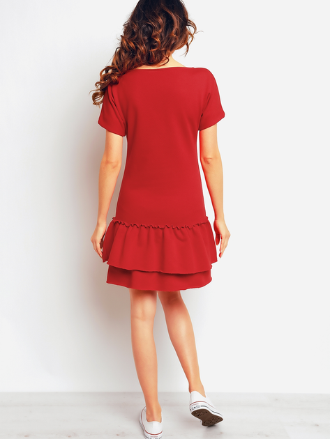 Плаття коротке літнє жіноче Infinite You M094 XL Червоне (5902360514508) - зображення 2