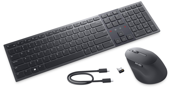 Zestaw bezprzewodowy Dell Premier Collaboration − KM900 Wireless Grafit (580-BBCY) - obraz 4