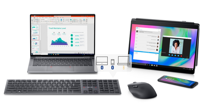 Zestaw bezprzewodowy Dell Premier Collaboration − KM900 Wireless Grafit (580-BBCY) - obraz 6