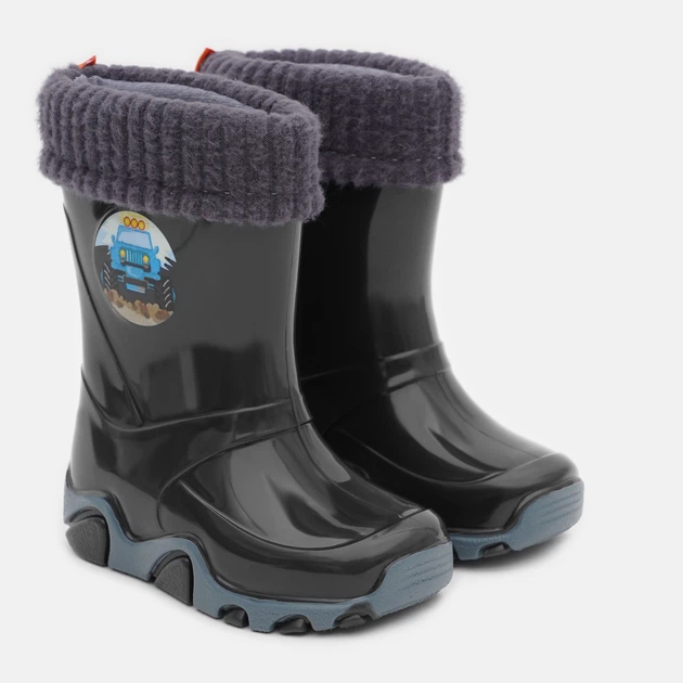 Детские резиновые сапоги для мальчика Demar Stormer Lux 0403 I 30-31 Черные (5901232050892) - изображение 2