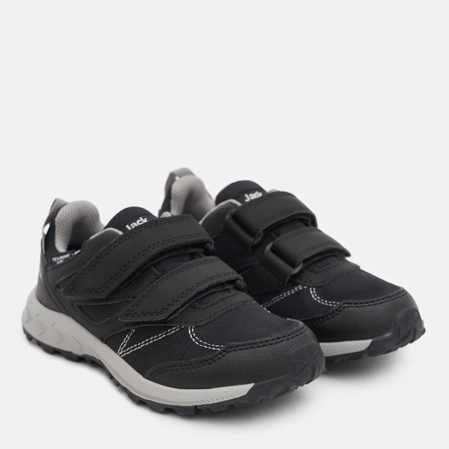 Детские треккинговые кроссовки для мальчика Jack Wolfskin Woodland Texapore Low Vc K 4046351_6364 32 Черные (4064993187700) - изображение 2