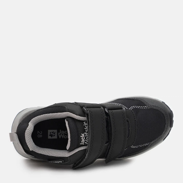 Детские треккинговые кроссовки для мальчика Jack Wolfskin Woodland Texapore Low Vc K 4046351_6364 32 Черные (4064993187700) - изображение 5