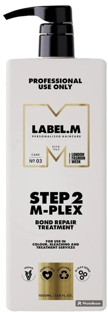 Кондиціонер для волосся Label.M M-Plex Bond Repairing Treatment Step 2 відновлюючий 1000 мл (5056043217436) - зображення 1
