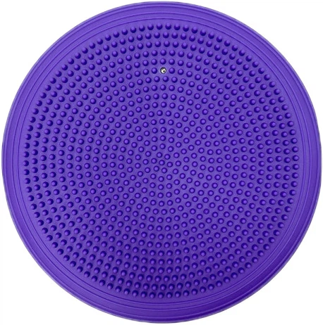 Балансировочная массажная подушка EasyFit Cushion-2 EF-1841s-V диск сенсомоторный для йоги и медитации с насосом 32 см Фиолетовый (56003317) - Фото 3 Балансировочная массажная подушка EasyFit Cushion-2 EF-1841s-V диск сенсомоторный для йоги и медитации с насосом 32 см Фиолетовый (56003317) - изображение 3