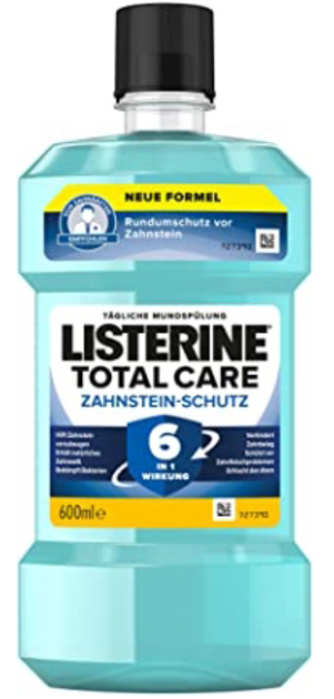 Ополіскувач для ротової порожнини Listerine Total care 600 мл (3574661606590) - зображення 1