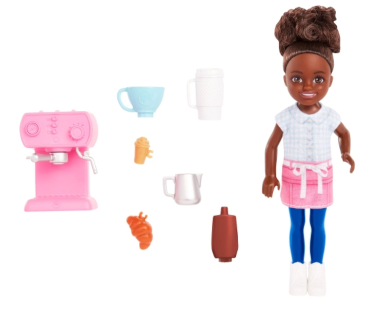 Lalka z akcesoriami Mattel Barbie Chelsea Career Barista 15 cm (194735101719) - obraz 2