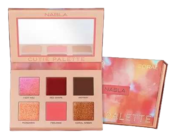 Палітра тіней для повік Nabla Cutie Palette Coral 8.5 г (8055320347153) - зображення 1