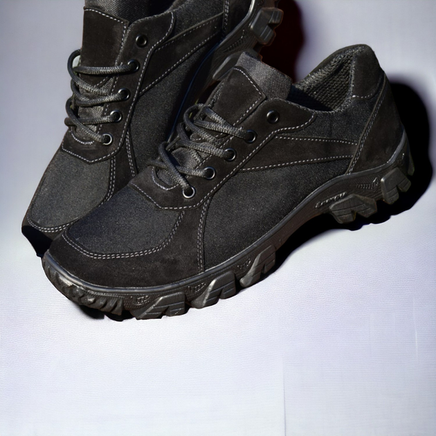 Кросівки Літні Тактичні. Чорні. Натуральна шкіра. 40р (26,6см) MSLM-1039-40 - зображення 2