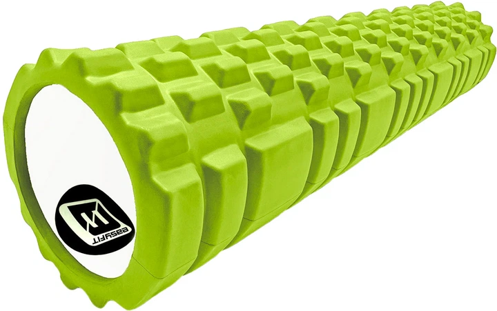 Массажный ролик-валик для МФР и йоги EasyFit Grid Roller v3.1 60 см роллер-массажер для спины, ног, рук и шеи EF-2037-GN Салатовый (56000976) - изображение 2