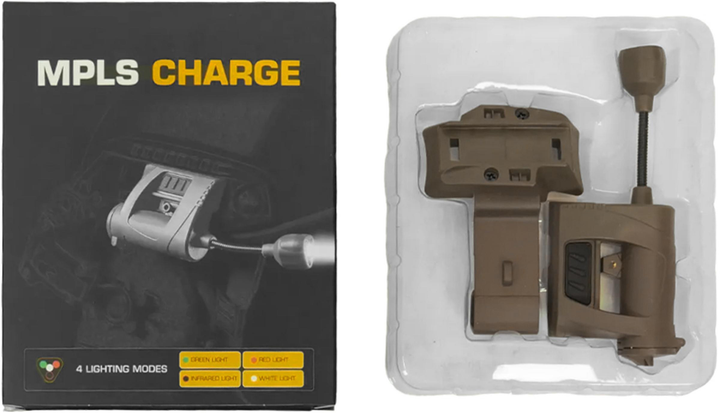 Тактический фонарь на шлем Night Evolution MPLS CHARGE TAN (LT-09-T) - изображение 4