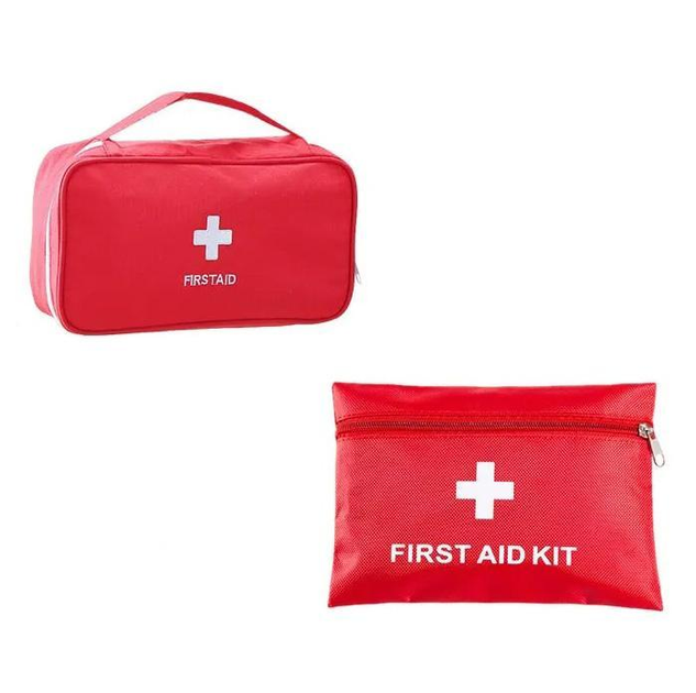 Аптечка-органайзер, сумка для хранения лекарств / таблеток / медикаментов, набор 2 шт, цв. красный (81702876) - изображение 1