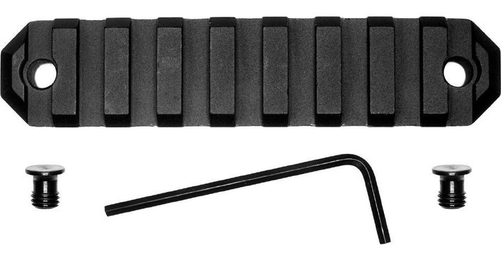 Планка GrovTec для KeyMod на 9 слотів. Weaver/Picatinny - зображення 1