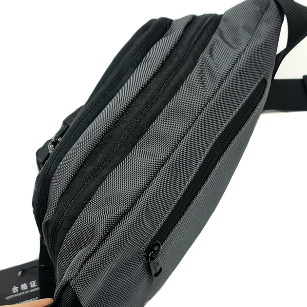 Сумка напоясная (бананка) Мужская Оксфорд WE POWER 32х16х8 см Серый 2187 - изображение 4