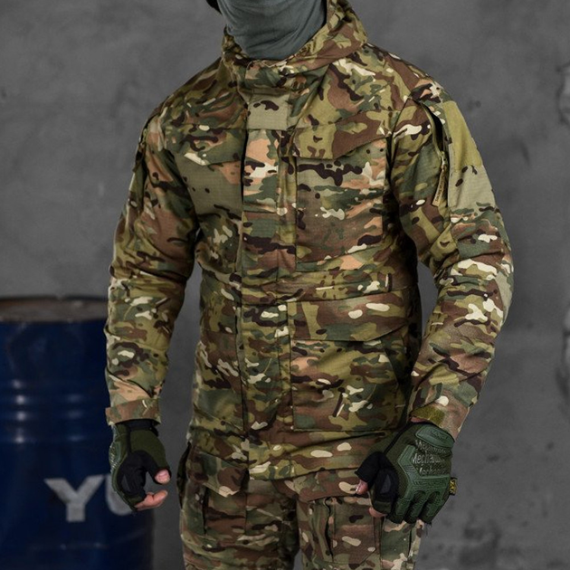 Мужская демисезонная куртка "Tactical Series Mercenary" Rip-Stop / Влагозащищенная верхняя одежда мультикам - изображение 2