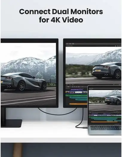 Кабель UGREEN US501 Thunderbolt 4 Type-C Type-C 100W 2m Black (UGR-60621) - изображение 6