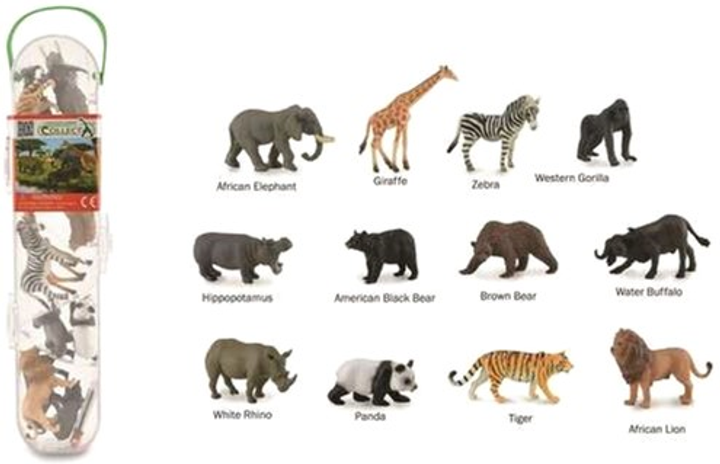 Zestaw figurek Collecta Mini Wild Animals 12 szt (4892900011059) - obraz 1