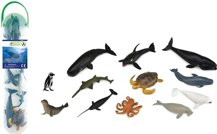 Набір фігурок Collecta Mini Sea Animals 2 12 шт (4892900011080) - зображення 2